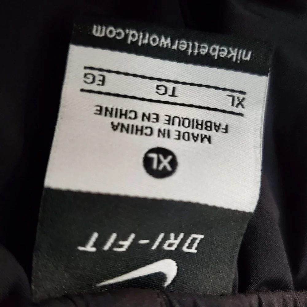 Nike‎ Women Activewear Pants XL Black Woven Bliss Skinny Jogger Logo Dri Fit